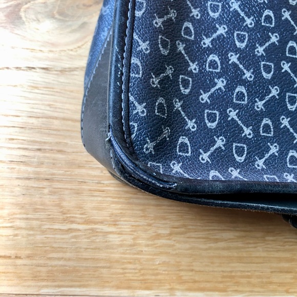 Vintage canvas and leather satchel/crossbody bag with adjustable strap - Picture 11 of 13